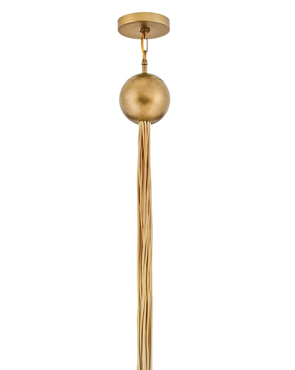 Skye 39" Eighteen Lights Double XL Multi Tier Chandelier, Heritage Brass / Cased Glass