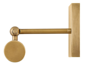 Juno 14" Small Adjustable LED Accent Light, Heritage Brass