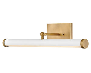 Juno 24" Medium Adjustable LED Accent Light, Heritage Brass / Gloss White