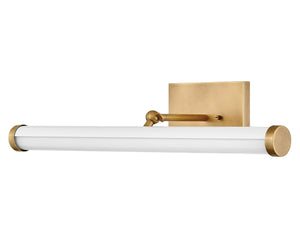 Juno 24" Medium Adjustable LED Accent Light, Heritage Brass / Gloss White