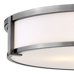 Clutch 24" Four Lights Large Flush Mount, Antique Nickel