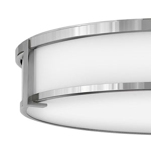 Clutch 24" Four Lights Large Flush Mount, Chrome