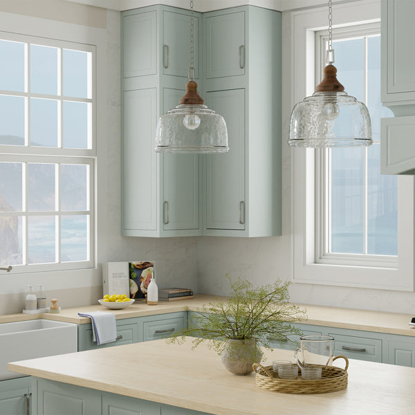 Finley 14" One Light Pendant, Grey Wash
