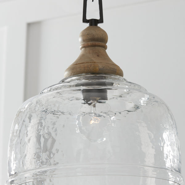 Finley 14" One Light Pendant, Grey Wash and Grey Iron