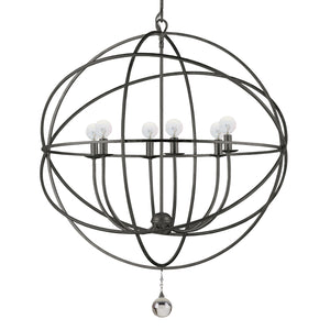 Soleil 22.5'' Six Light Chandelier, English Bronze - Alternate Product Image 1.jpg
