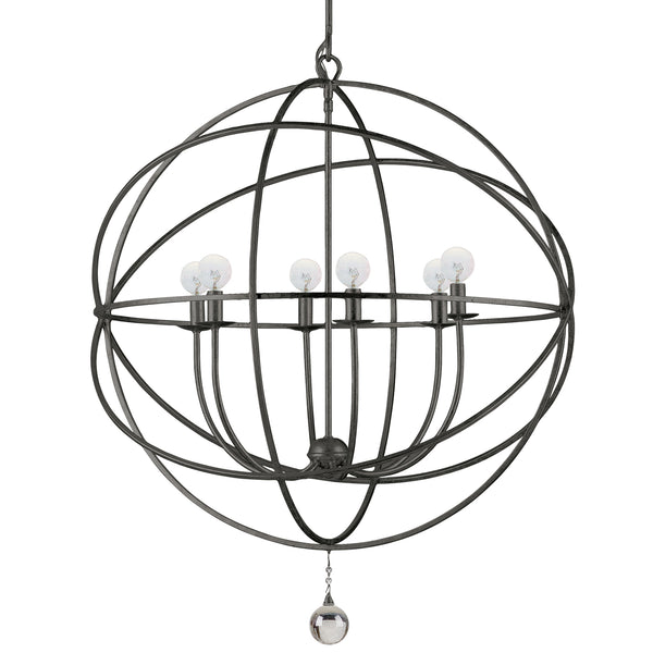 Soleil 28.5'' Six Light Chandelier, English Bronze - Alternate Product Image 1.jpg