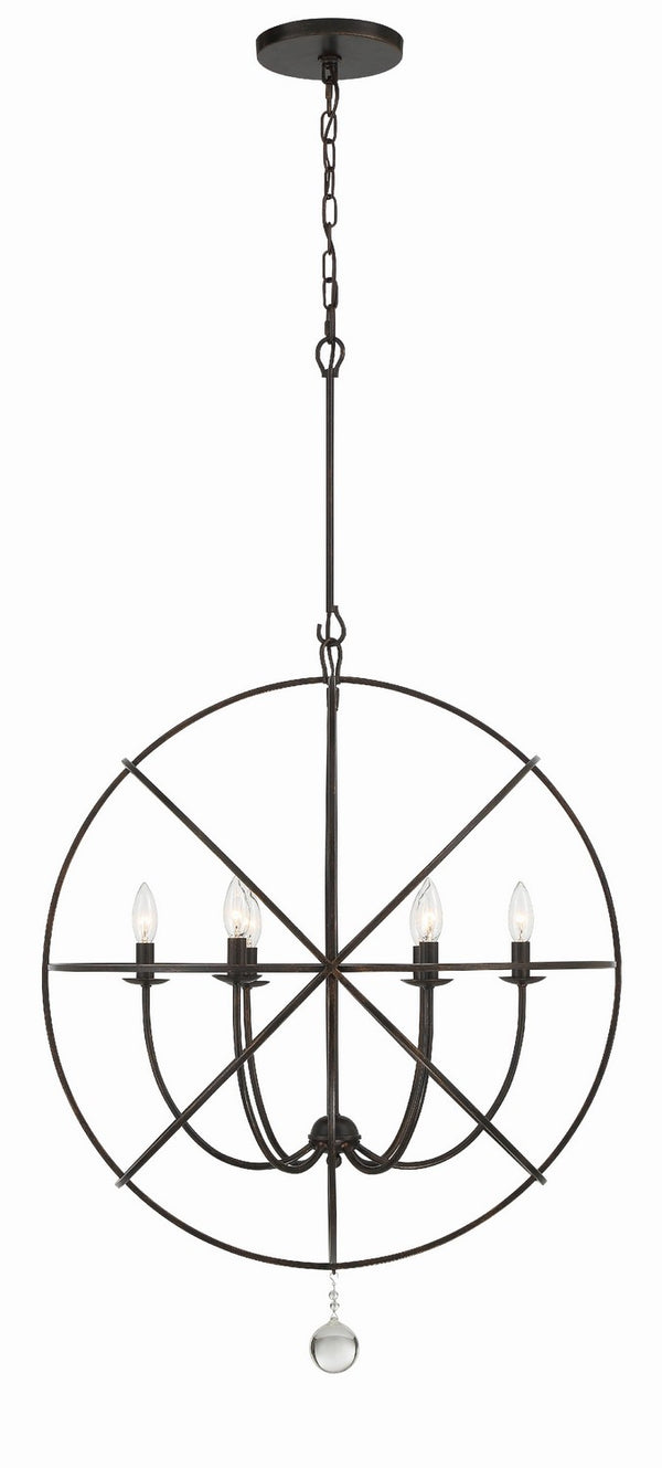 Soleil 28.5'' Six Light Chandelier, English Bronze Alt 4.jpg