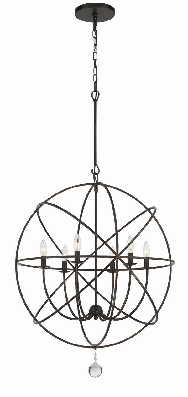 Soleil 28.5'' Six Light Chandelier, English Bronze - Main Product Image.jpg