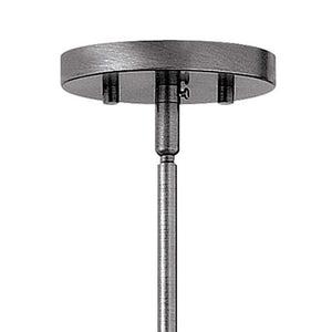 Casting 10" One Light Small Open Frame Pendant, Aged Zinc