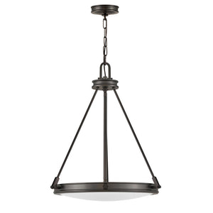 Dorian 21" Four Lights Small Pendant, Black Oxide