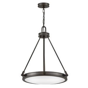 Dorian 21" Four Lights Small Pendant, Black Oxide