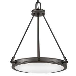 Dorian 21" Four Lights Small Pendant, Black Oxide