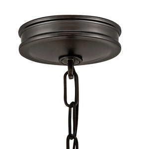 Dorian 21" Four Lights Small Pendant, Black Oxide