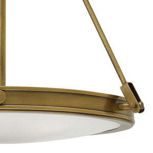 Dorian 21" Four Lights Small Pendant, Heritage Brass