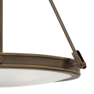 Dorian 21" Four Lights Small Pendant, Light Oiled Bronze