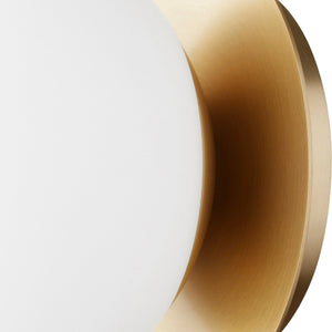 Karsen 6" One Light Wall Sconce, Aged Brass