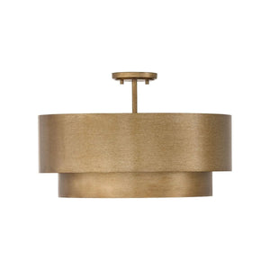 Marlo 21" Four Lights Dual Mount Tiered Pendant, Mystic Luster
