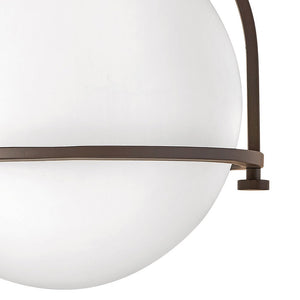 Pinnacle 11" One Light Small Semi-Flush Mount, Buckeye Bronze