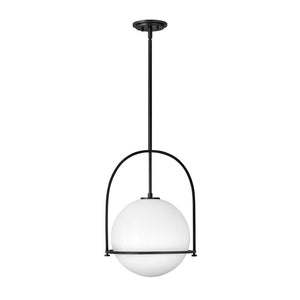 Pinnacle 15" One Light Medium Pendant, Black