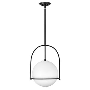 Pinnacle 15" One Light Medium Pendant, Black