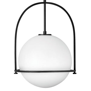 Pinnacle 15" One Light Medium Pendant, Black