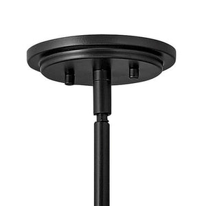 Pinnacle 15" One Light Medium Pendant, Black