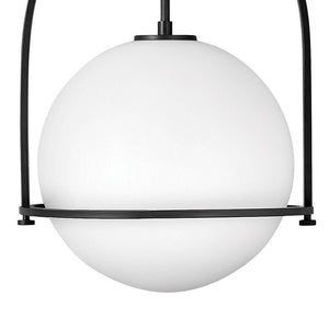 Pinnacle 15" One Light Medium Pendant, Black
