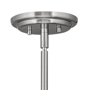 Pinnacle 15" One Light Medium Pendant, Brushed Nickel