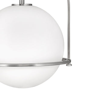 Pinnacle 15" One Light Medium Pendant, Brushed Nickel