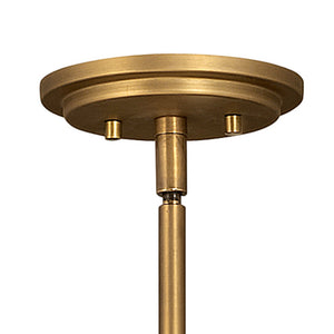 Pinnacle 15" One Light Medium Pendant, Heritage Brass
