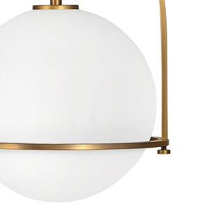 Pinnacle 15" One Light Medium Pendant, Heritage Brass