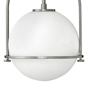 Pinnacle 11" One Light Small Pendant, Brushed Nickel
