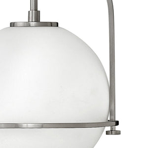 Pinnacle 11" One Light Small Pendant, Brushed Nickel