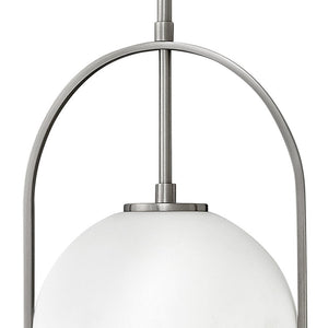 Pinnacle 11" One Light Small Pendant, Brushed Nickel