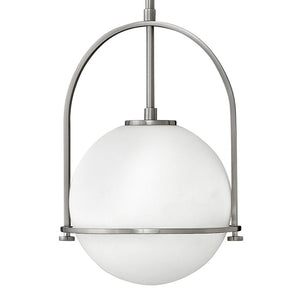 Pinnacle 11" One Light Small Pendant, Brushed Nickel