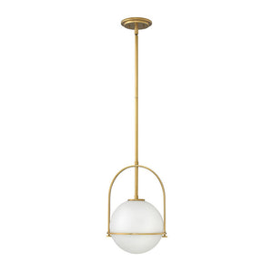Pinnacle 11" One Light Small Pendant, Heritage Brass