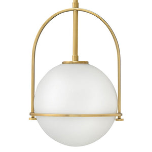 Pinnacle 11" One Light Small Pendant, Heritage Brass