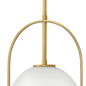 Pinnacle 11" One Light Small Pendant, Heritage Brass