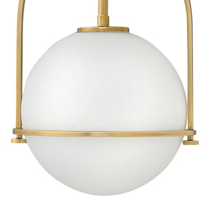 Pinnacle 11" One Light Small Pendant, Heritage Brass