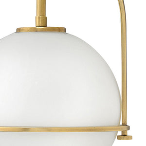 Pinnacle 11" One Light Small Pendant, Heritage Brass