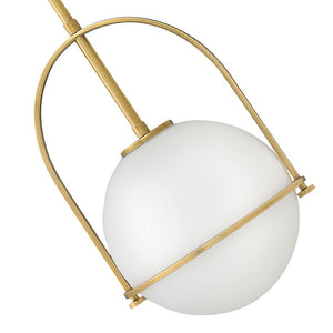 Pinnacle 11" One Light Small Pendant, Heritage Brass