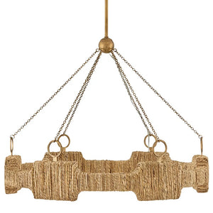 Raffi 30" Medium LED Single Tier Chandelier, Burnished Gold