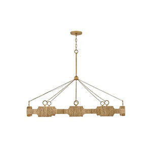 Raffi 52" Large LED Linear, Burnished Gold
