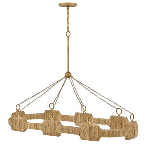 Raffi 52" Large LED Linear, Burnished Gold