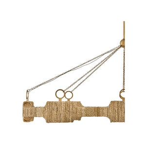Raffi 52" Large LED Linear, Burnished Gold