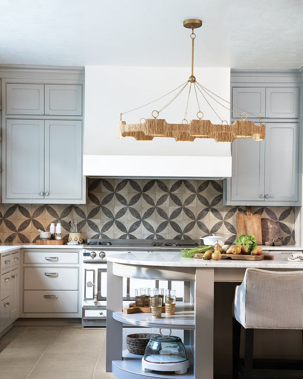 Raffi 52" Large LED Linear, Burnished Gold