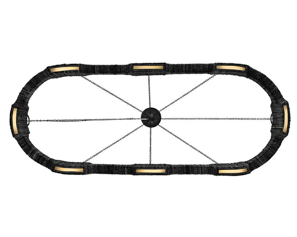 Raffi 52" Large LED Linear, Carbon Black