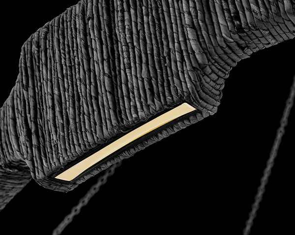 Raffi 48" Large LED Single Tier Chandelier, Carbon Black