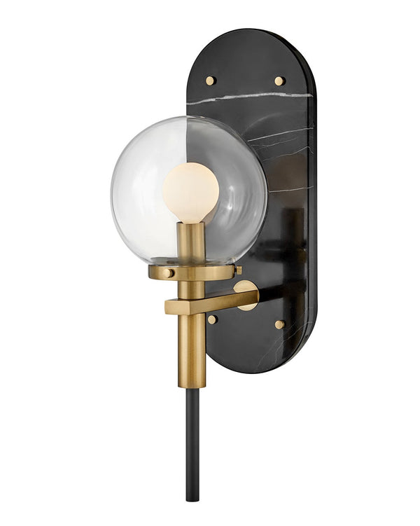 Gilda 5" Medium Single Light Sconce, Black