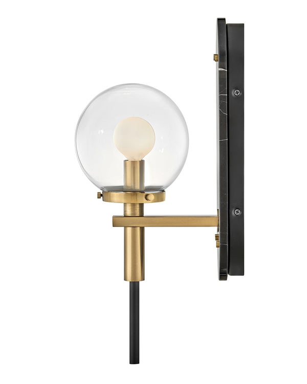 Gilda 5" Medium Single Light Sconce, Black